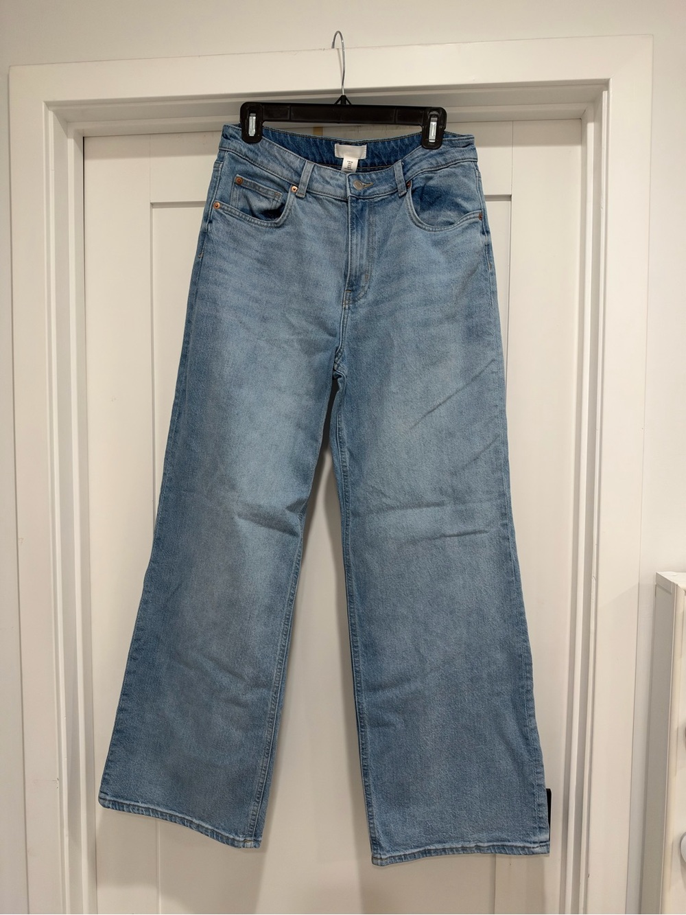 H&M Light Blue Wide-Leg Jeans